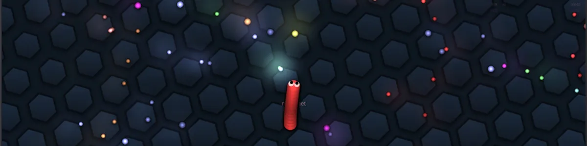 Slither.io snake gameplay glowing orbs multiplayer
