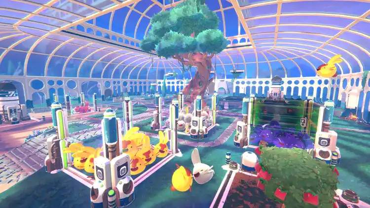 Slime Rancher gameplay - creature collecting without battles