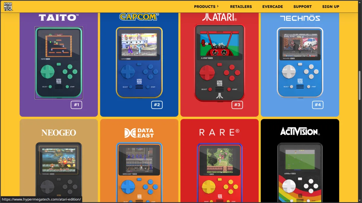 HyperMegaTech evercade super pocket
