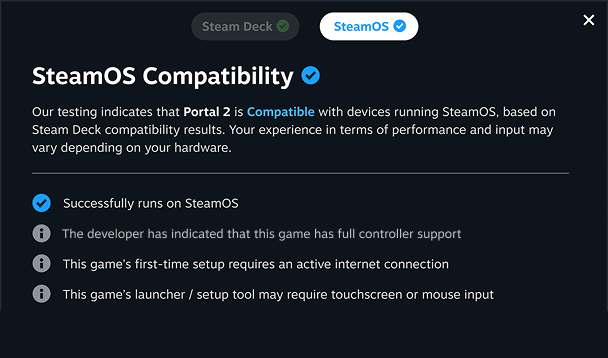 SteamOS compatibility