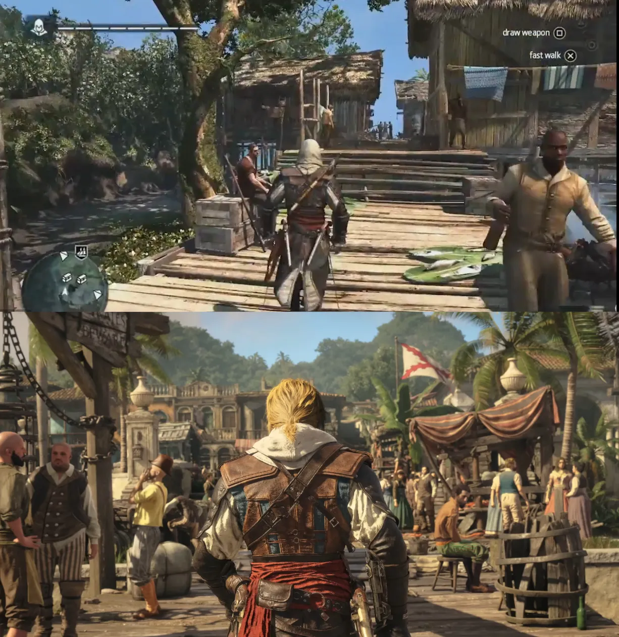 Assassins Creed Black Flag remake 2026 graphics vergelijking met origineel