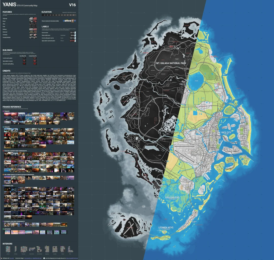 Fan-made reconstruction of the GTA 6 map