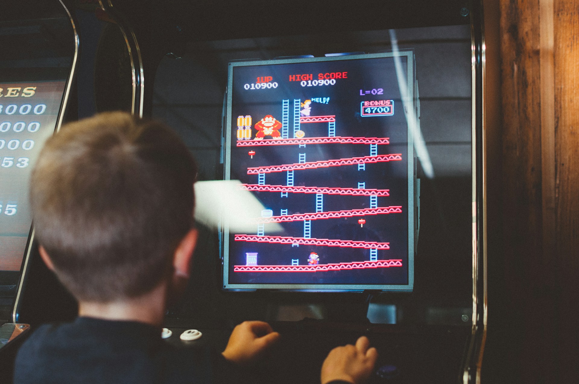 Donkey Kong arcade cabinet