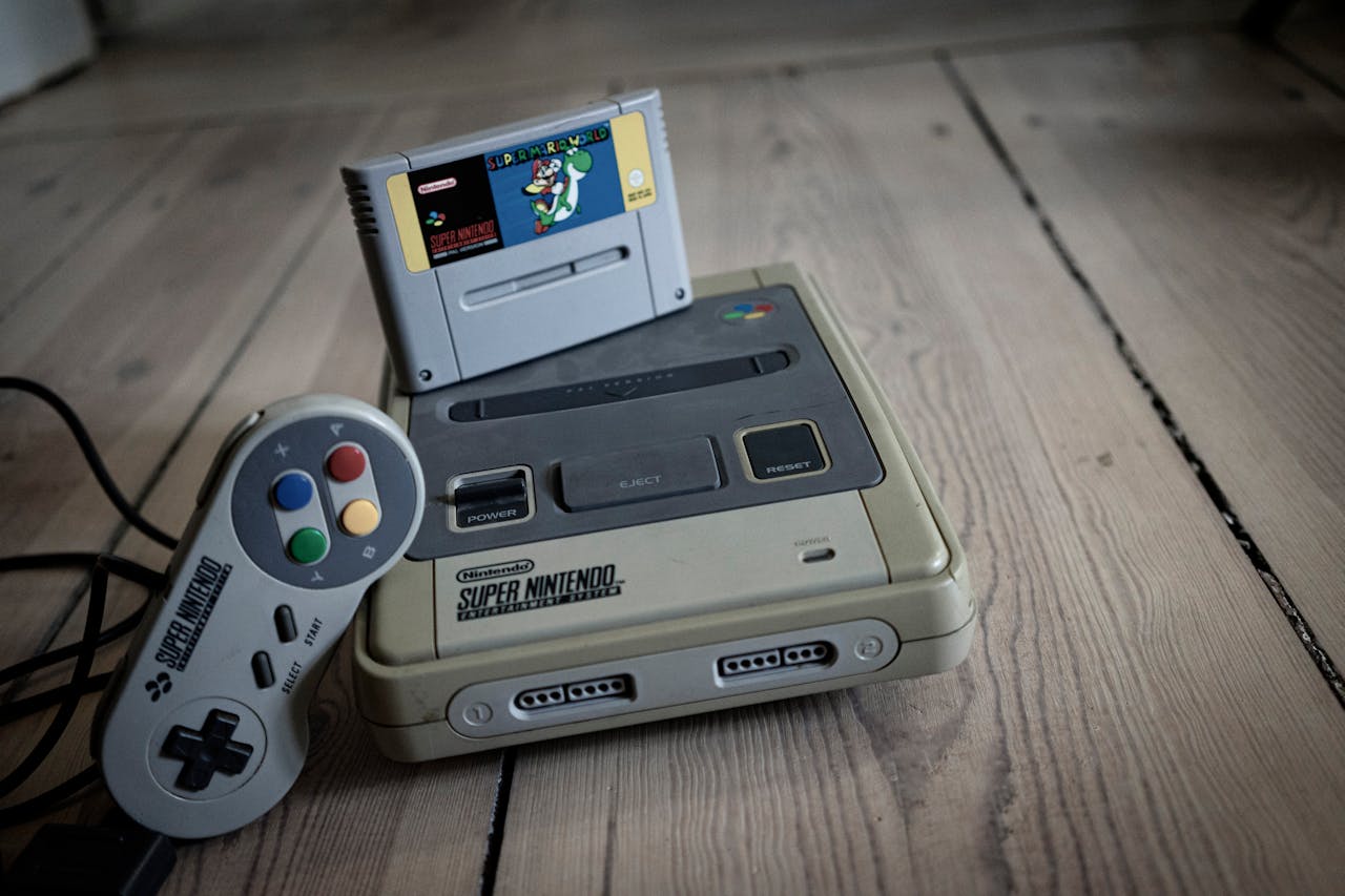 SNES console met controller