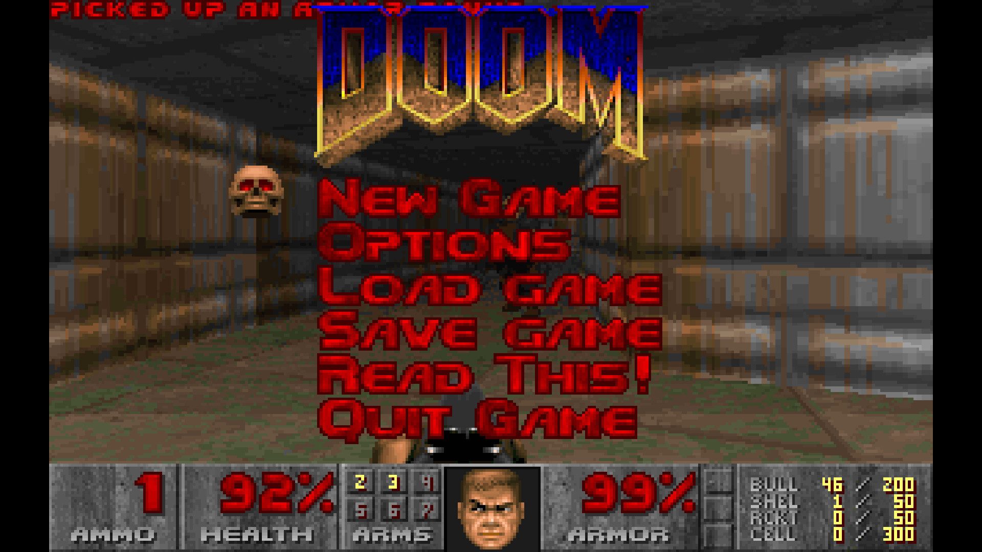 DOOM 1993 gameplay screenshot
